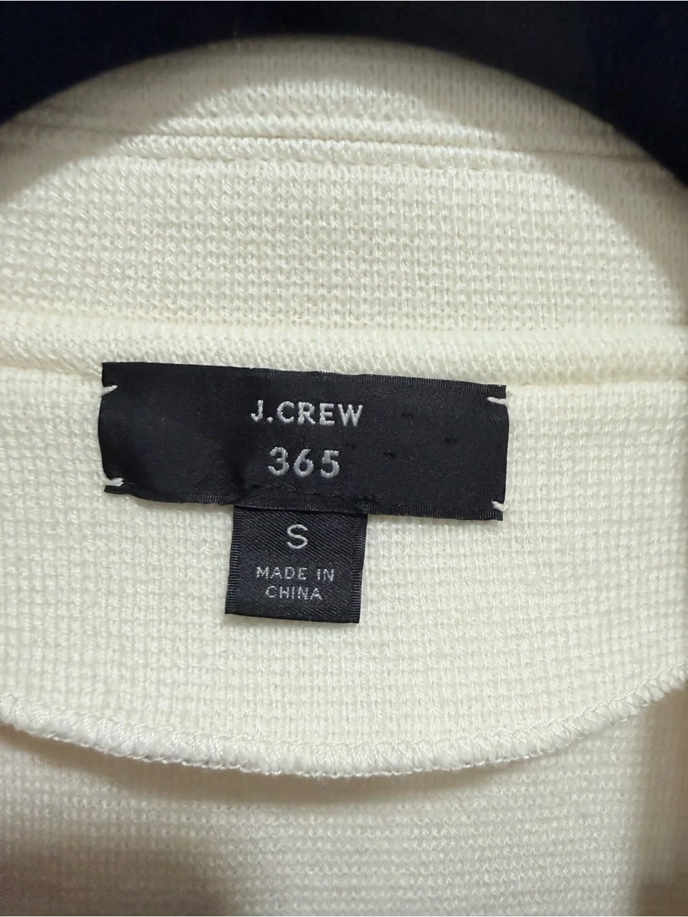 J. Crew 365 cotton merino wool polyester blend Cream Relaxed Open-Front Blazer S